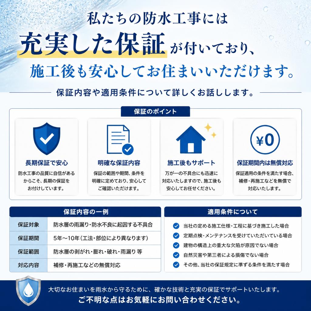 安心の保証内容