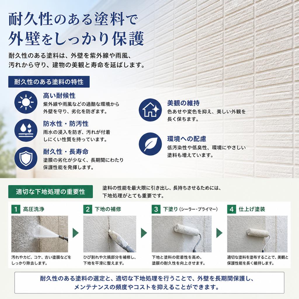 4. 耐久性を考慮した塗料選び