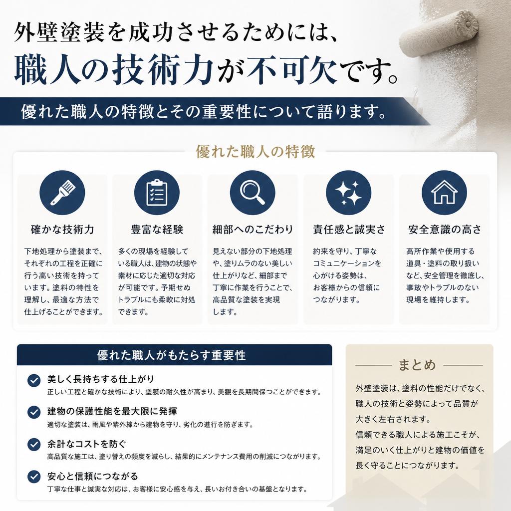 4. 職人の技術力がカギ