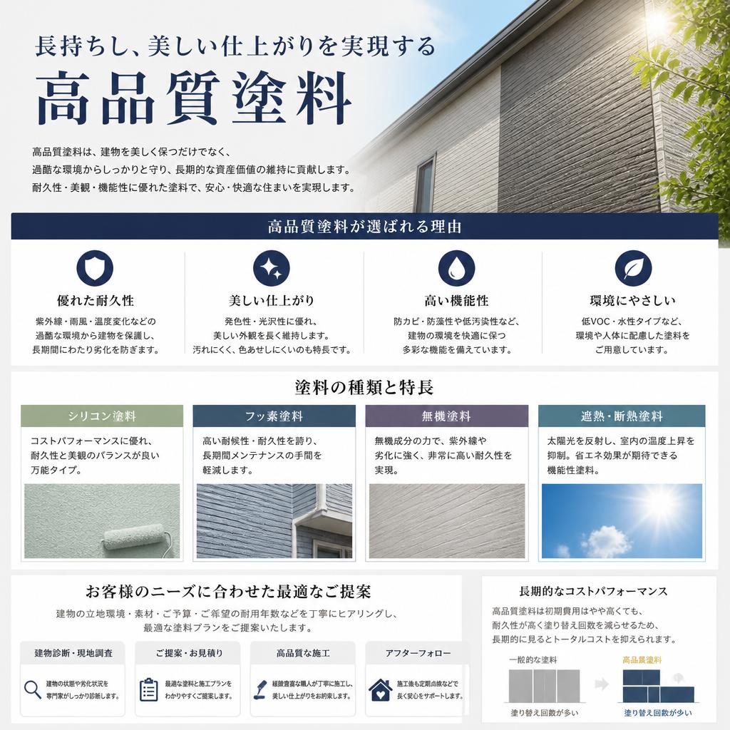 高品質塗料の選び方