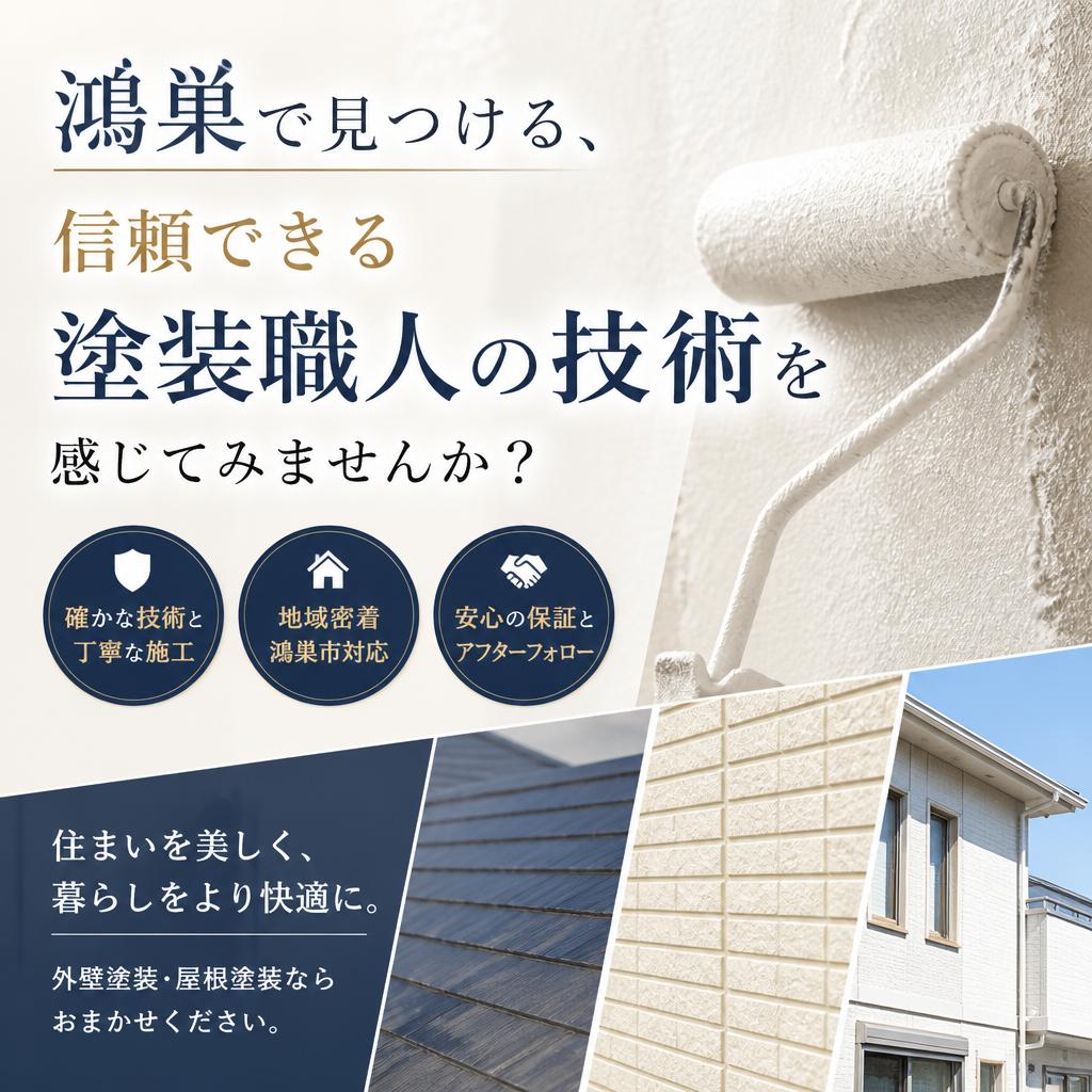 鴻巣で見つける、信頼できる塗装職人の技術を感じてみませんか？