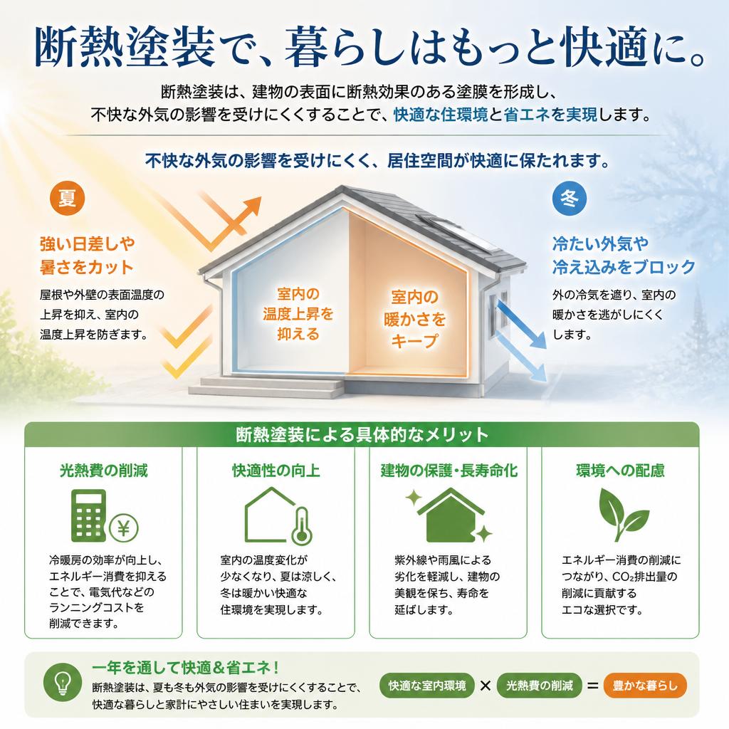 2. 断熱塗装のメリット