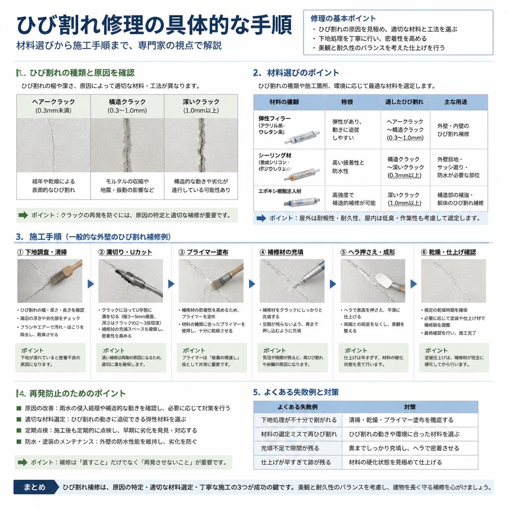 賢い補修手順を学ぼう