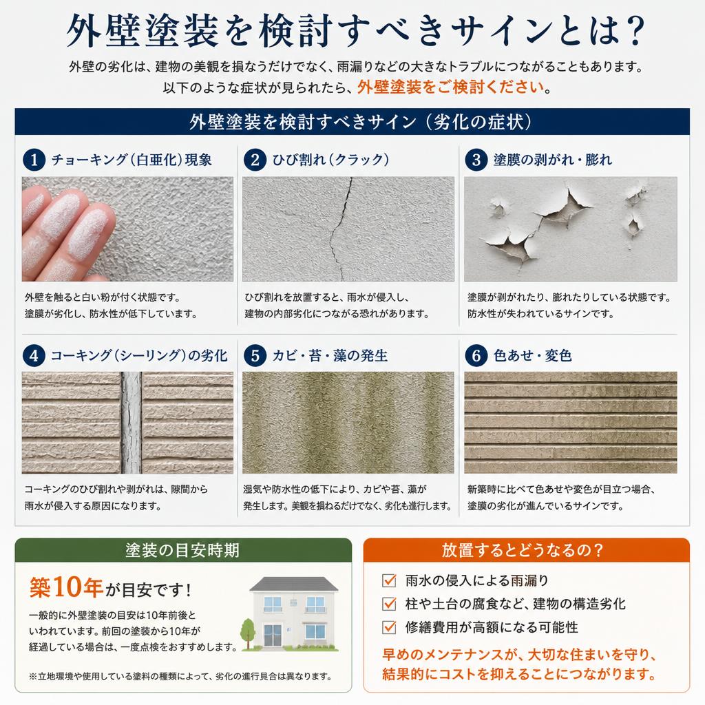 外壁塗装が必要な人の特徴