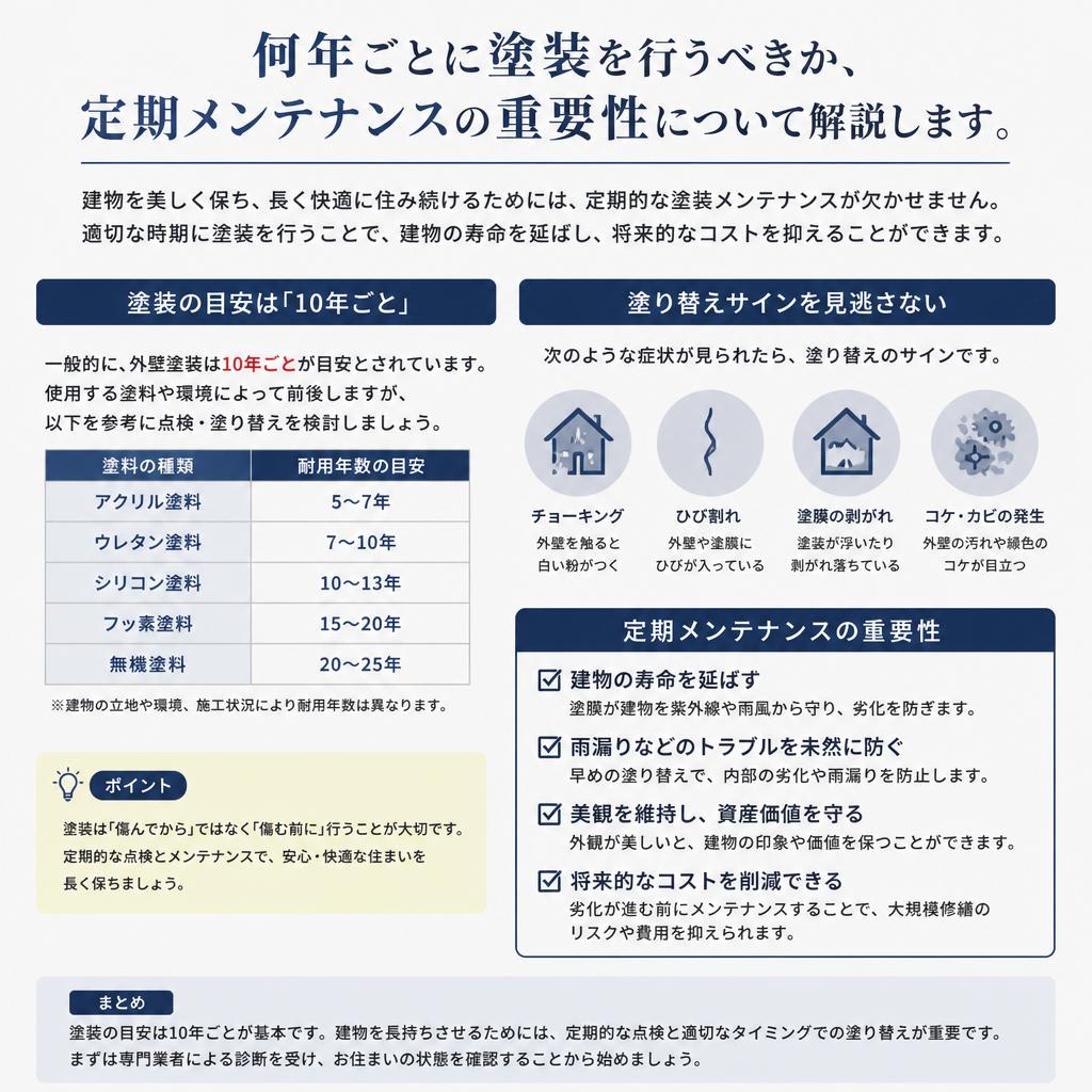 外壁塗装のタイミング
