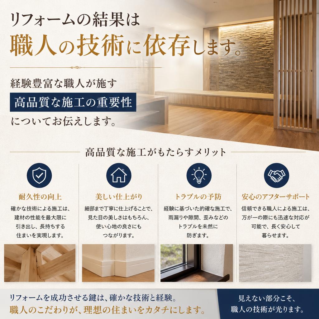 職人の技術が仕上がりを左右する