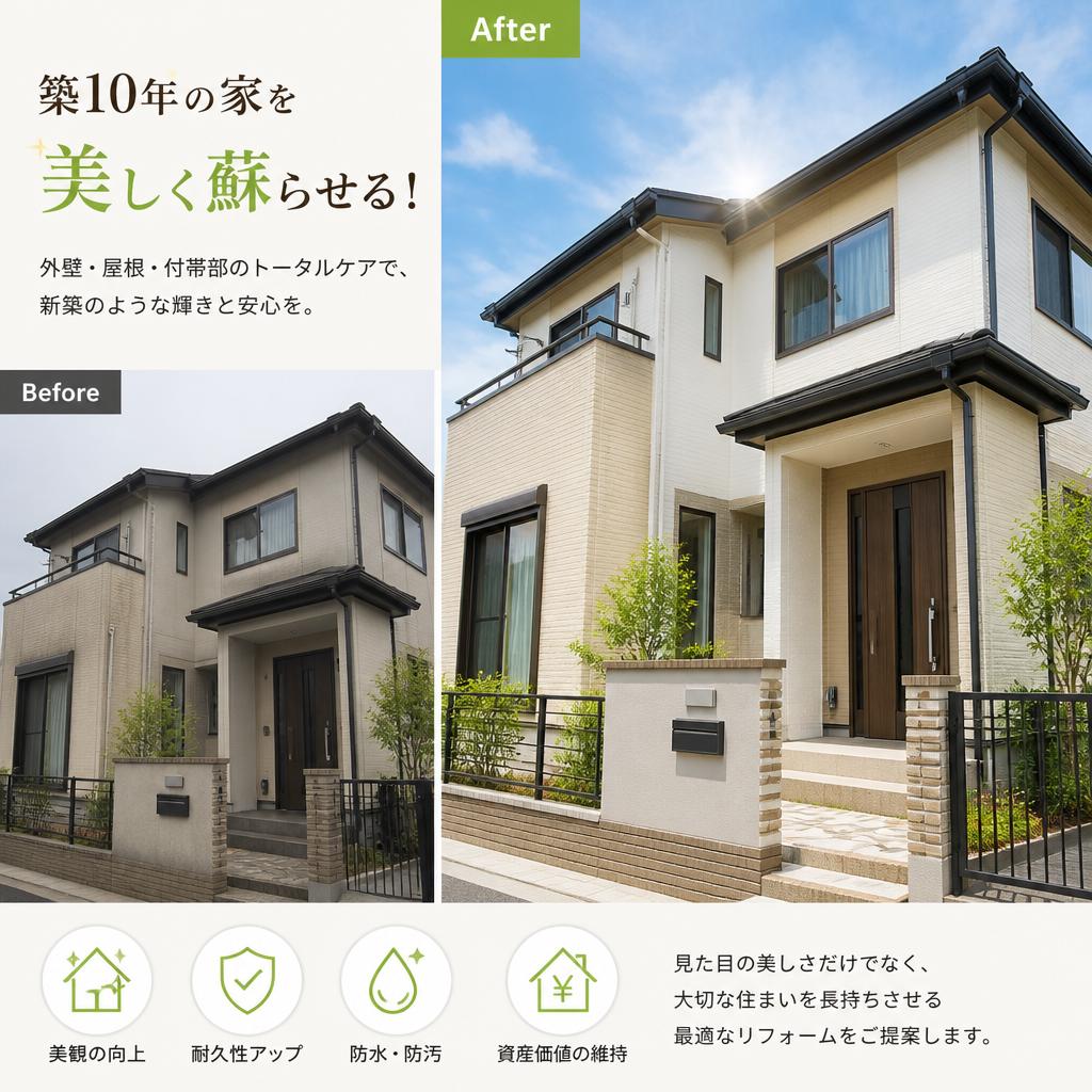 築10年の家を美しく蘇らせる！