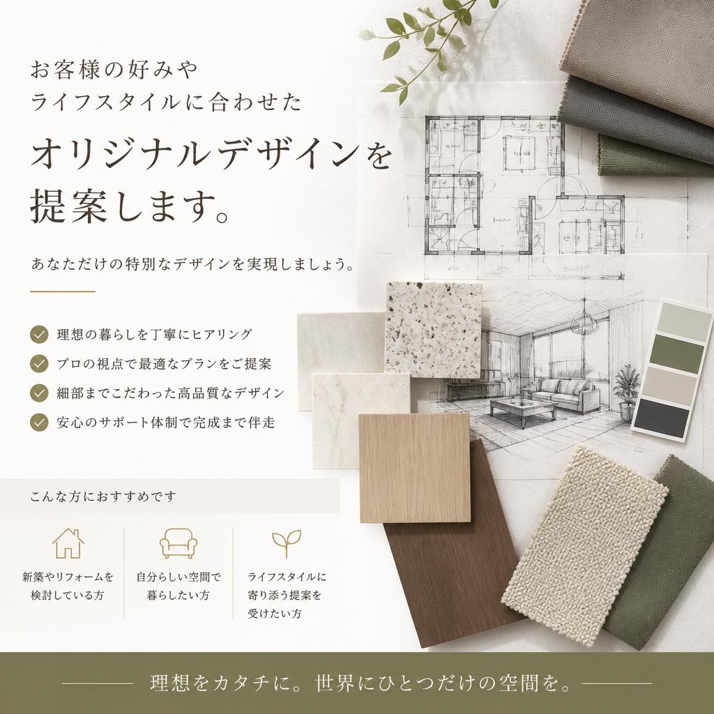 あなただけのオリジナルデザイン