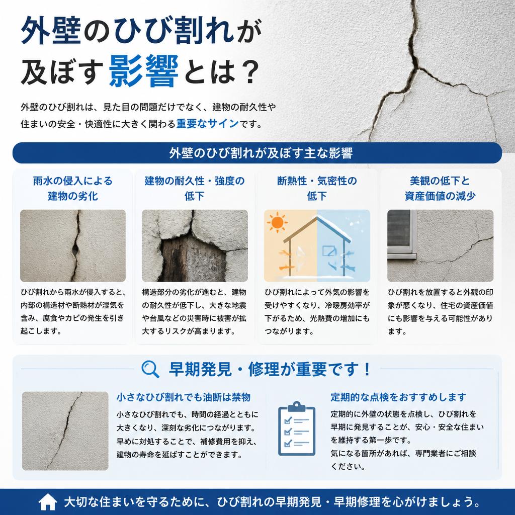 ひび割れを見逃さない！