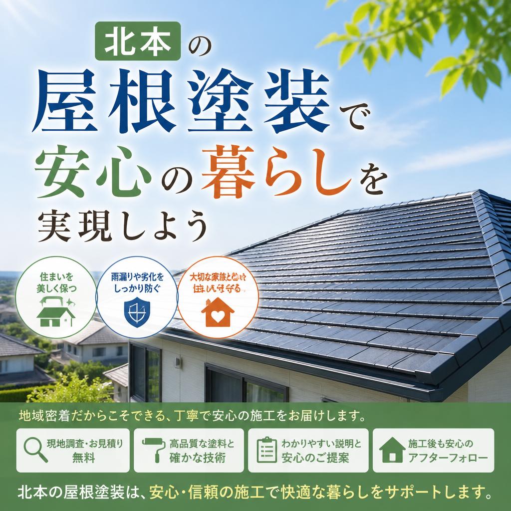 北本の屋根塗装で安心の暮らしを実現しよう