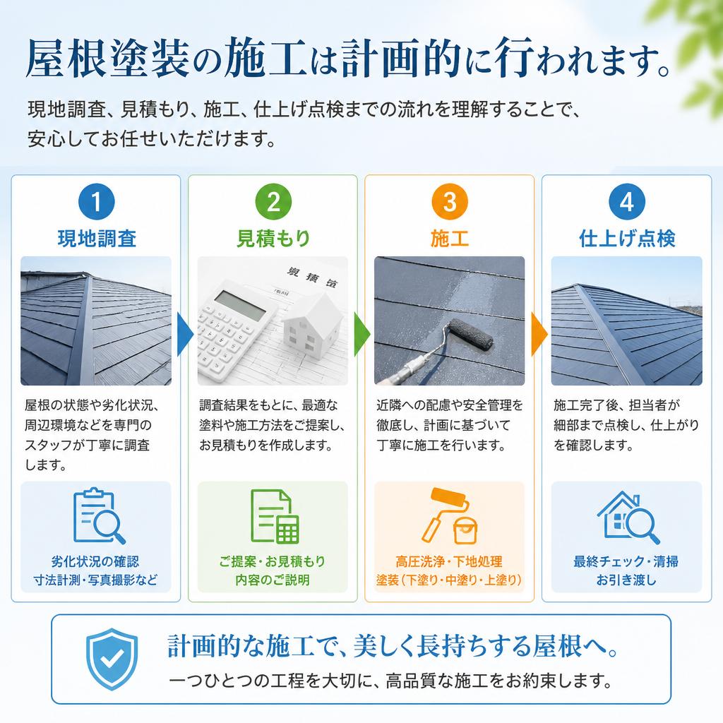施工プロセスの流れ