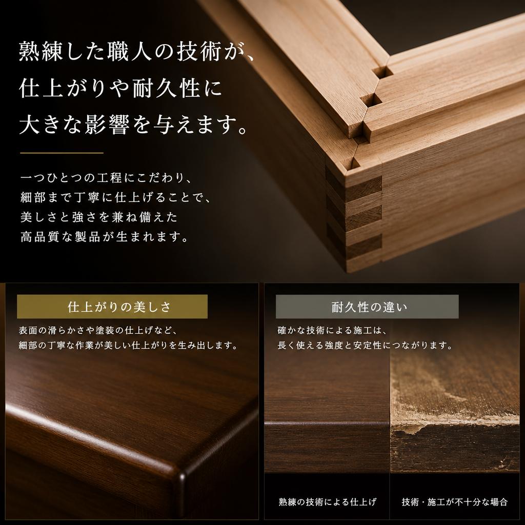 職人技術のこだわり