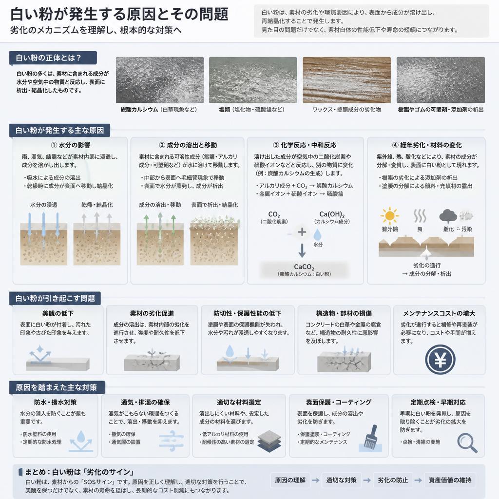 白い粉の原因を理解しよう