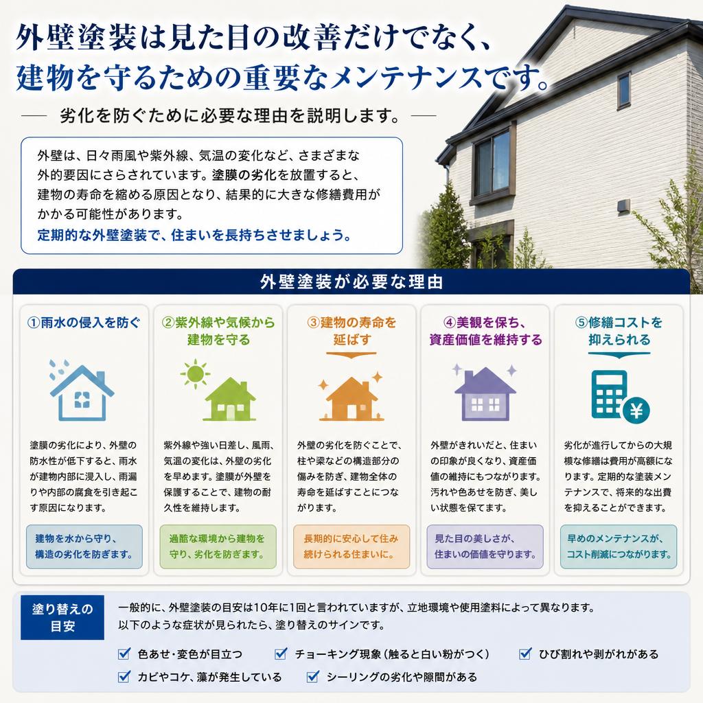 外壁塗装の重要性