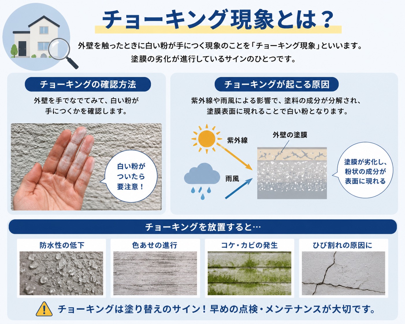 白い粉が教えてくれる、大切なメンテナンスのサイン