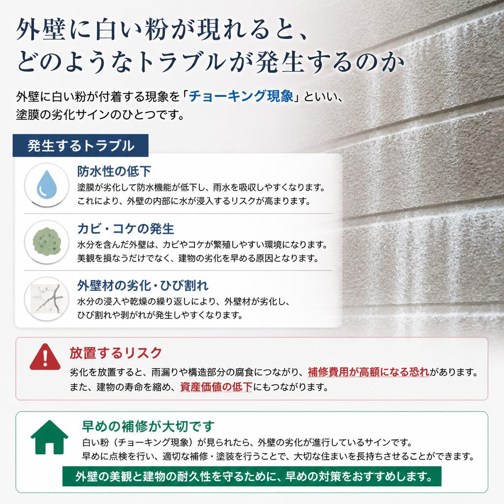 見逃せない外壁のトラブル