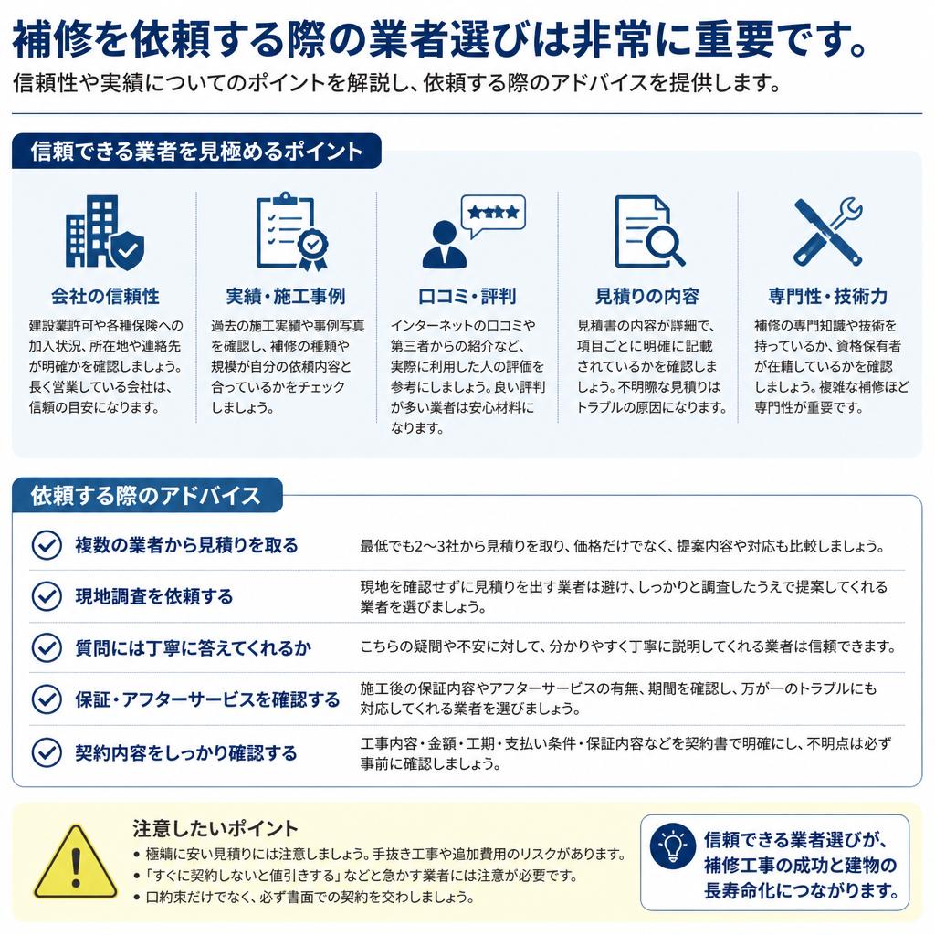 信頼できる業者の選び方