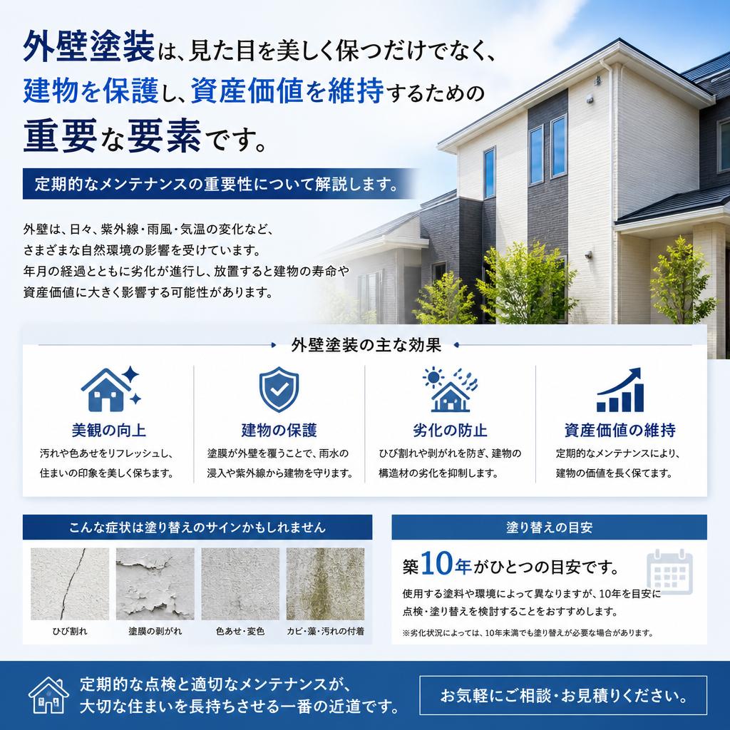 外壁塗装の重要性