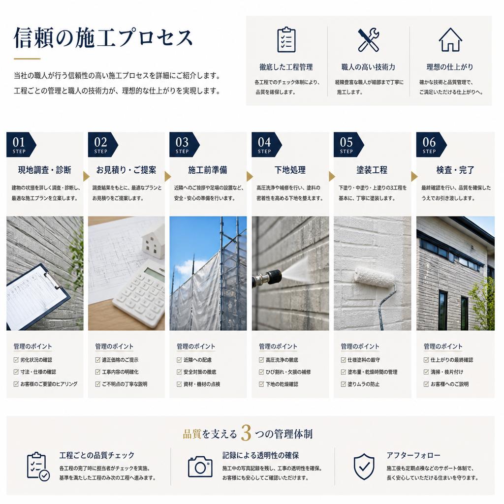 2. 丁寧な施工で安心の仕上がり