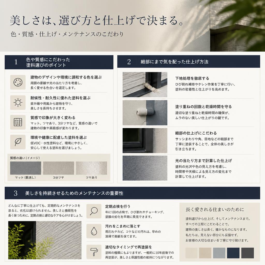 3. 美しい仕上がりの秘訣