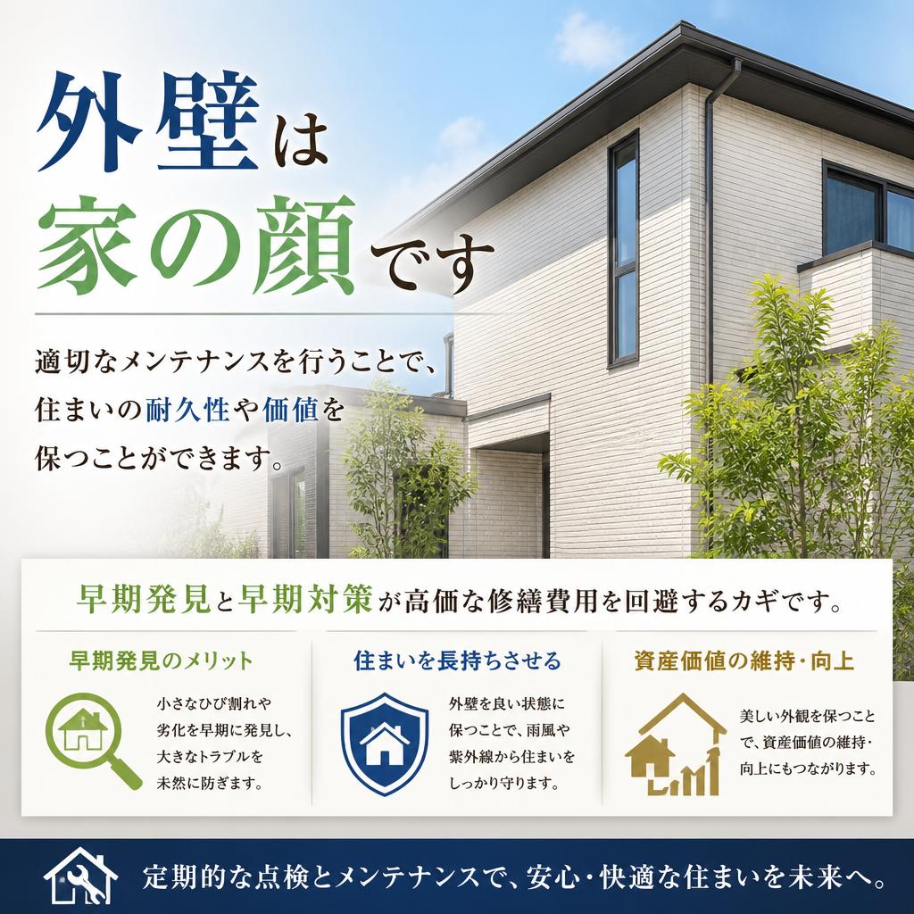 定期的な家のメンテナンスが重要