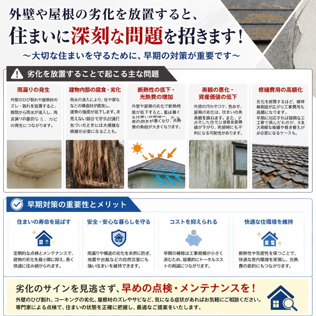 2. 外壁塗装を放置するリスク