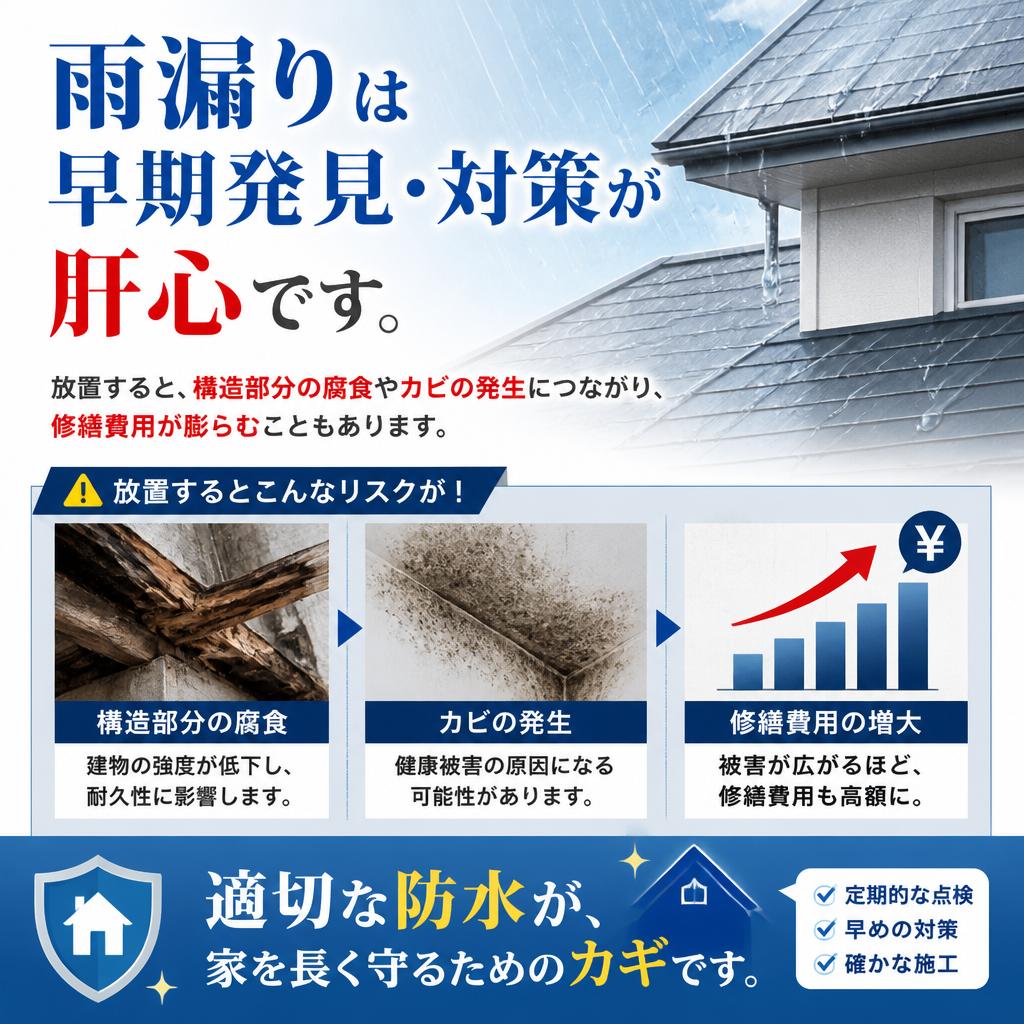 4. 雨漏りのリスク