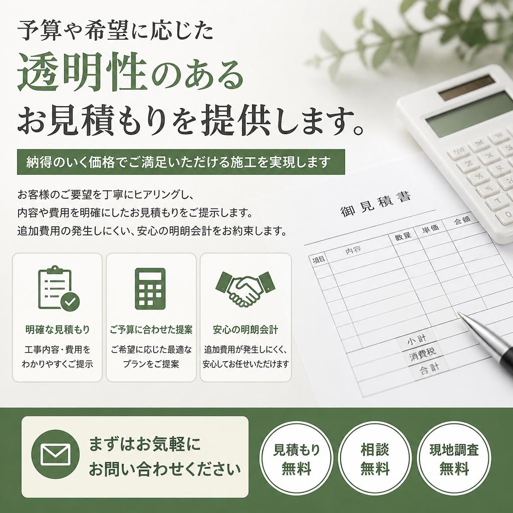 5. 価格帯とお見積もり