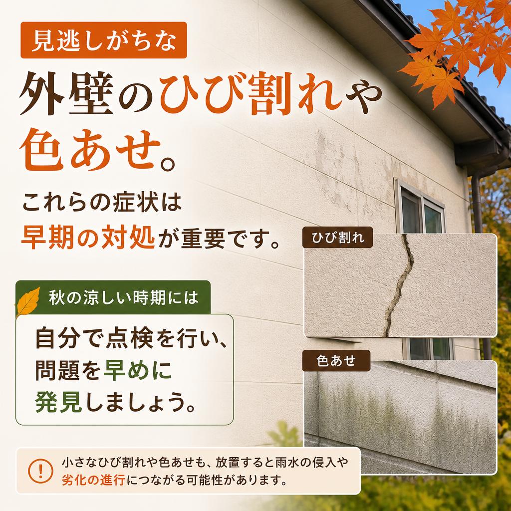 チェックポイント：外壁の劣化サイン