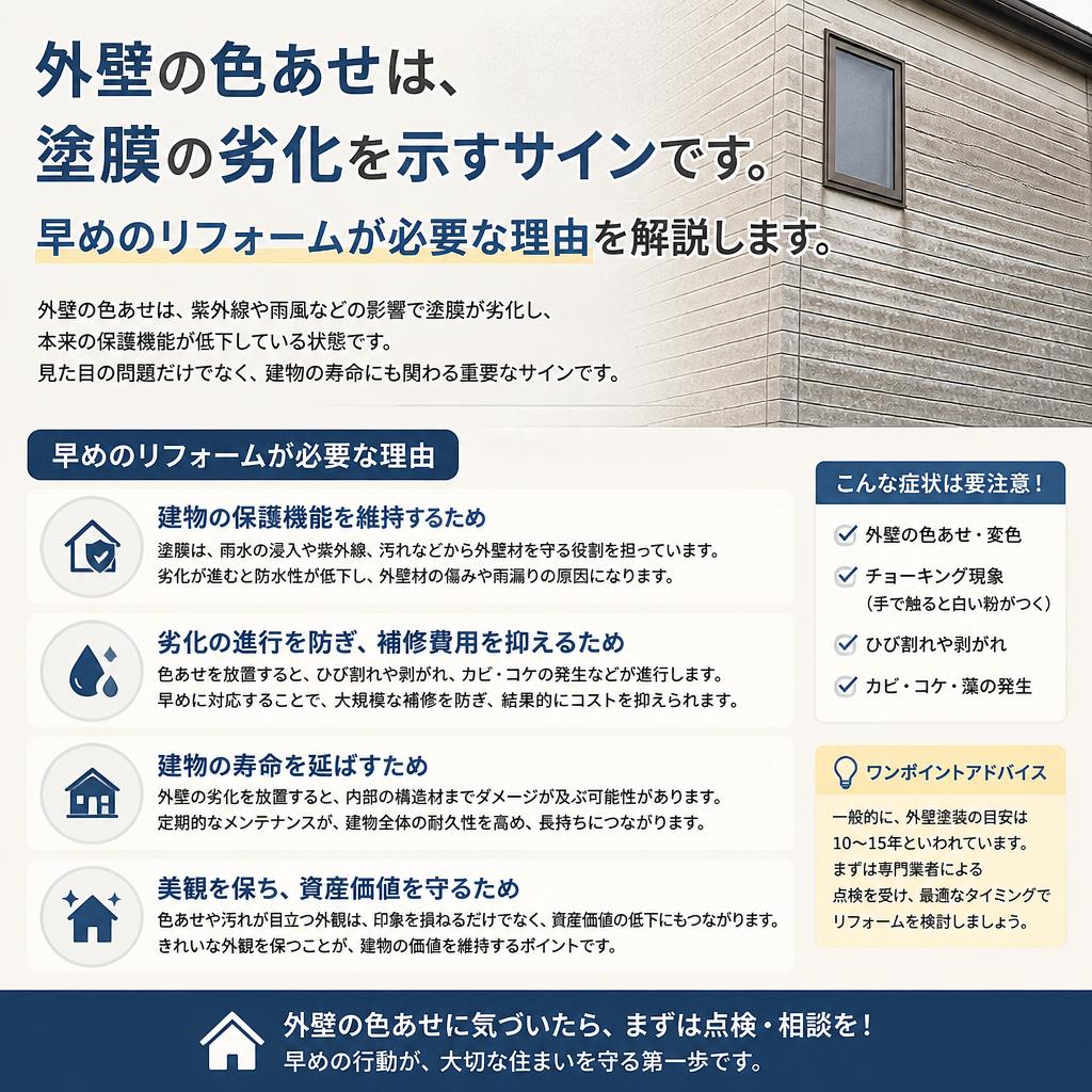 2. 色あせが示すサイン