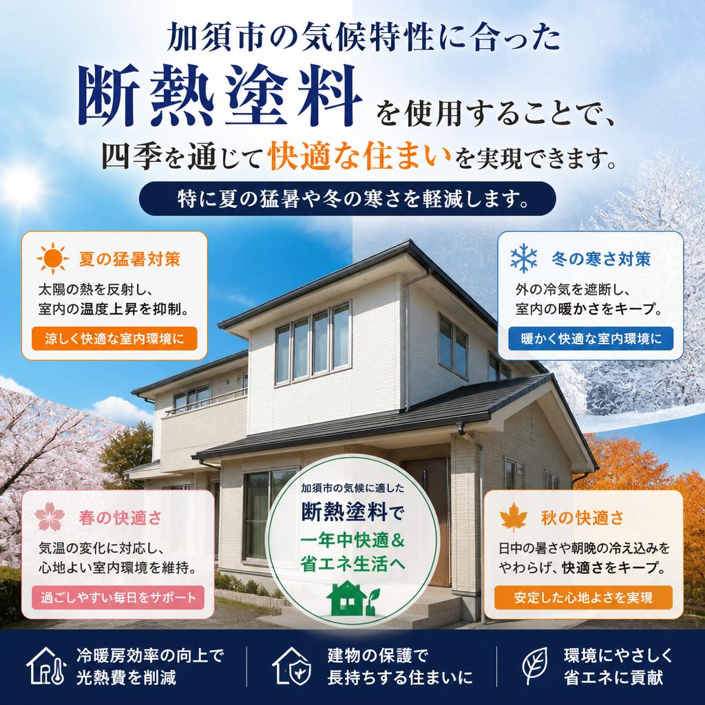 2. 加須市における断熱塗装のメリット