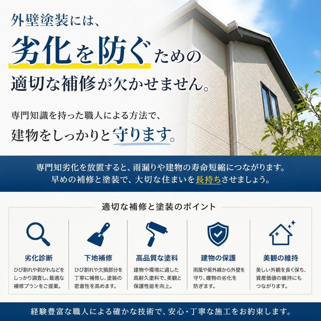 安心の補修方法