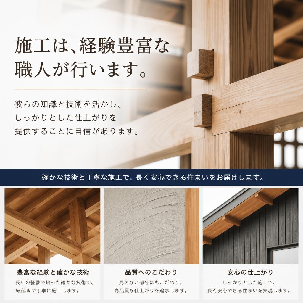 経験豊富な職人が施工