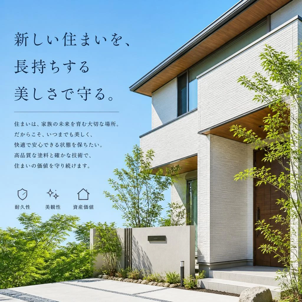 新しい住まいを、長持ちする美しさで守る。