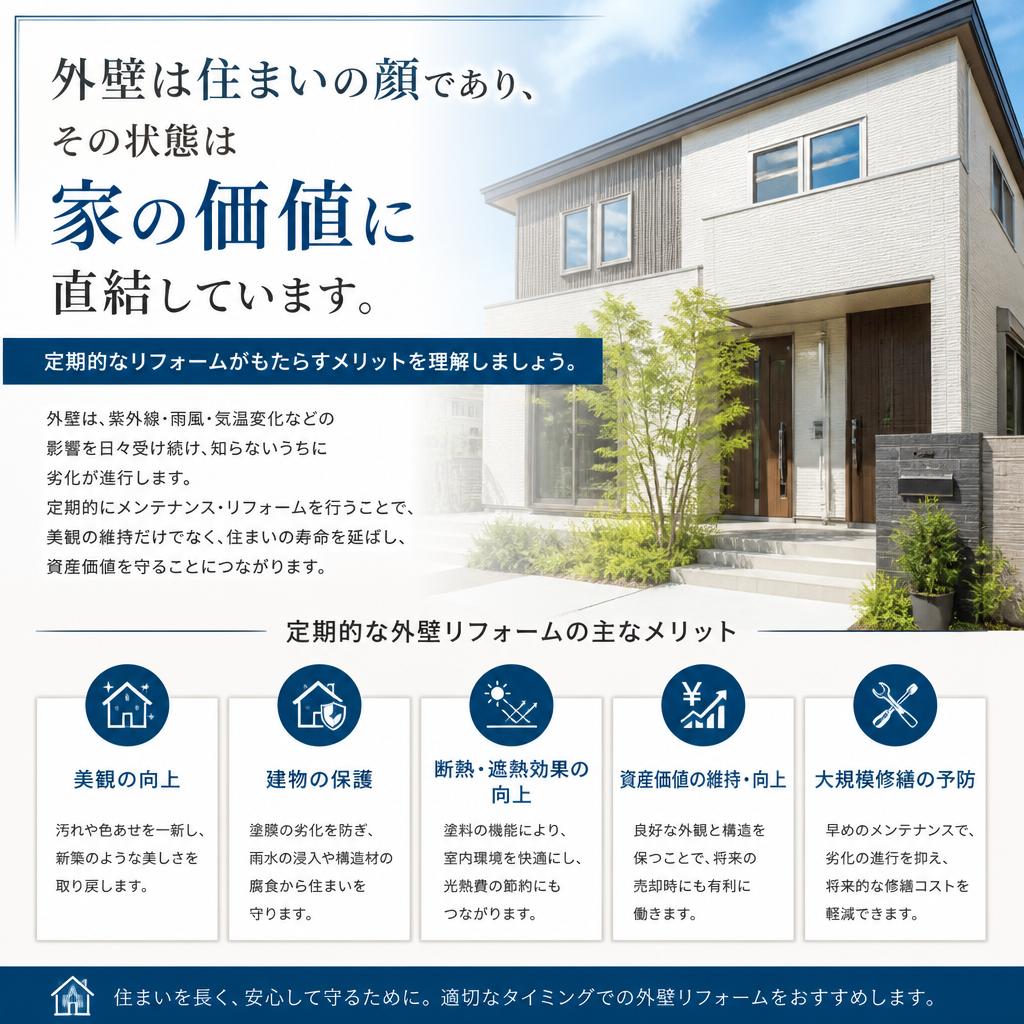 外壁リフォームの重要性