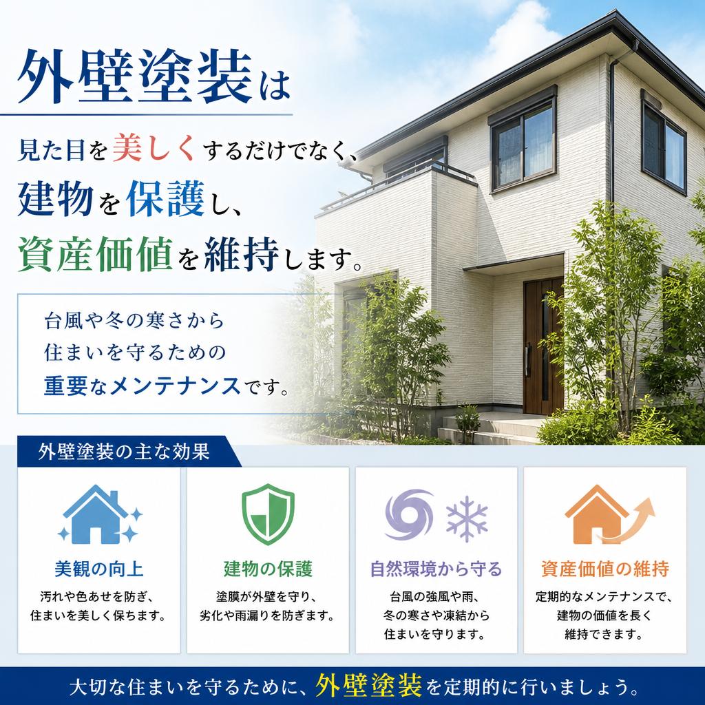 2. 外壁塗装の重要性