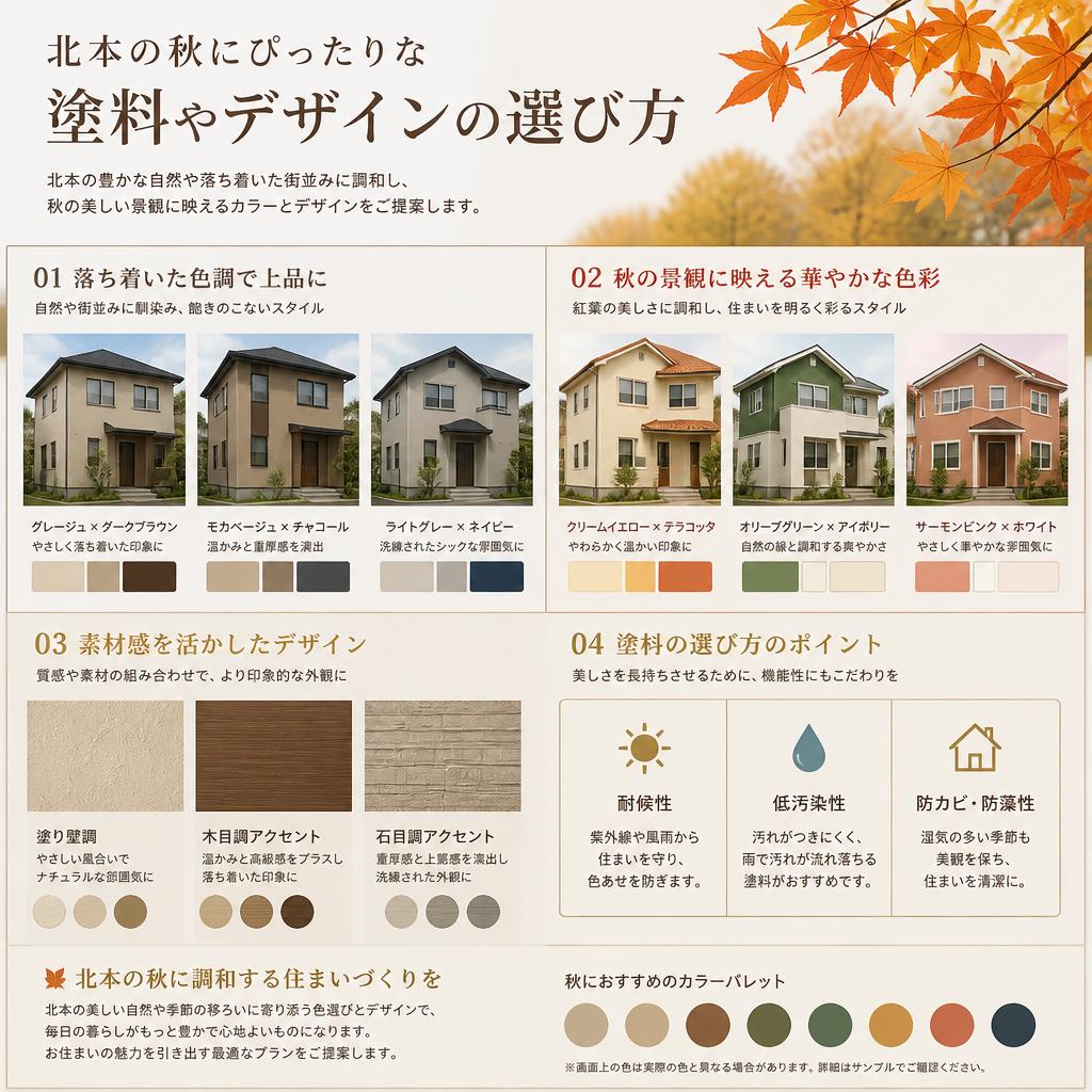 3. 秋に最適な塗料とデザイン提案