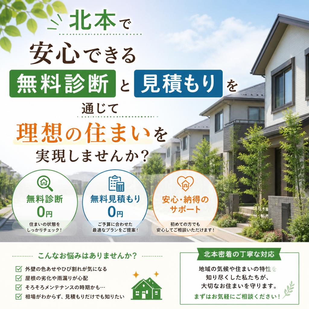 北本で安心できる無料診断と見積もりを通じて理想の住まいを実現しませんか？