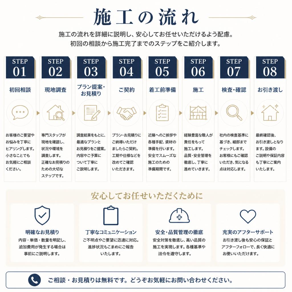 施工プロセスのご紹介