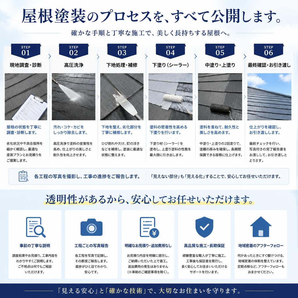 5. 塗装プロセスの透明性