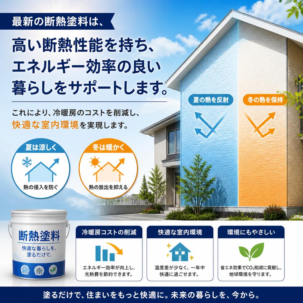 新しい断熱塗料の特長