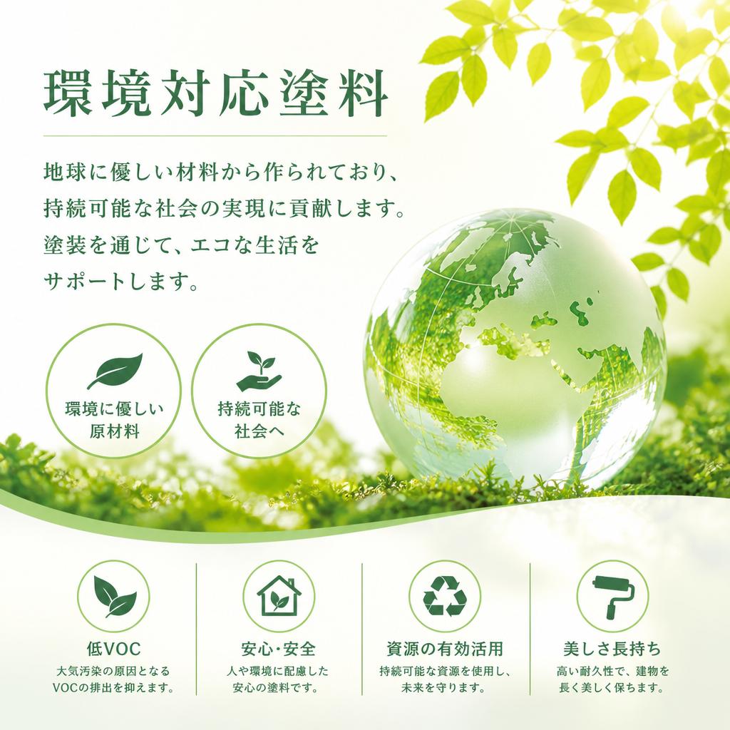 環境に優しい塗装のメリット