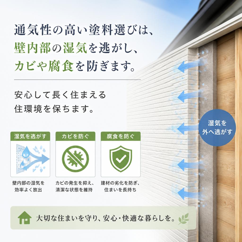 通気性がもたらす快適な住環境