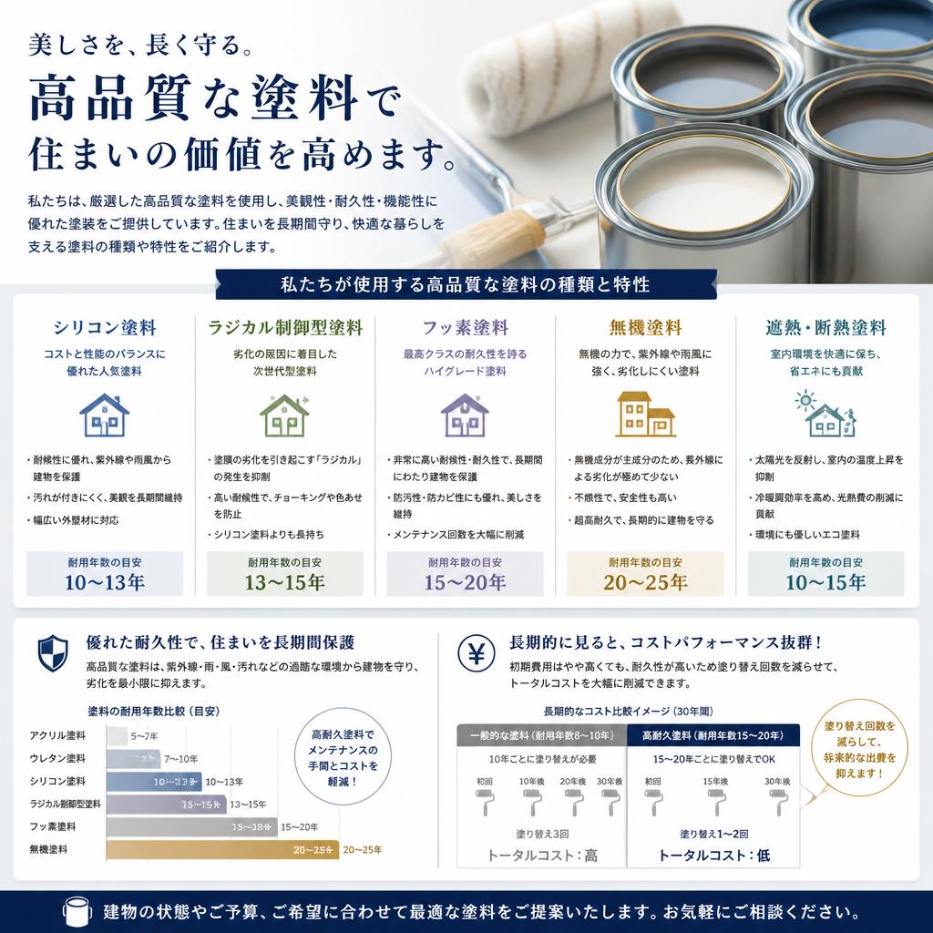耐久性抜群の塗料とは？