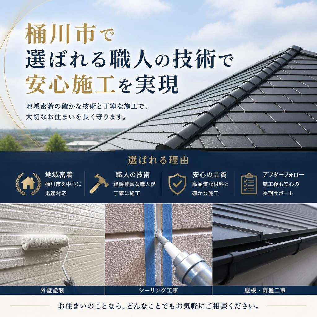 桶川市で選ばれる職人の技術で安心施工を実現