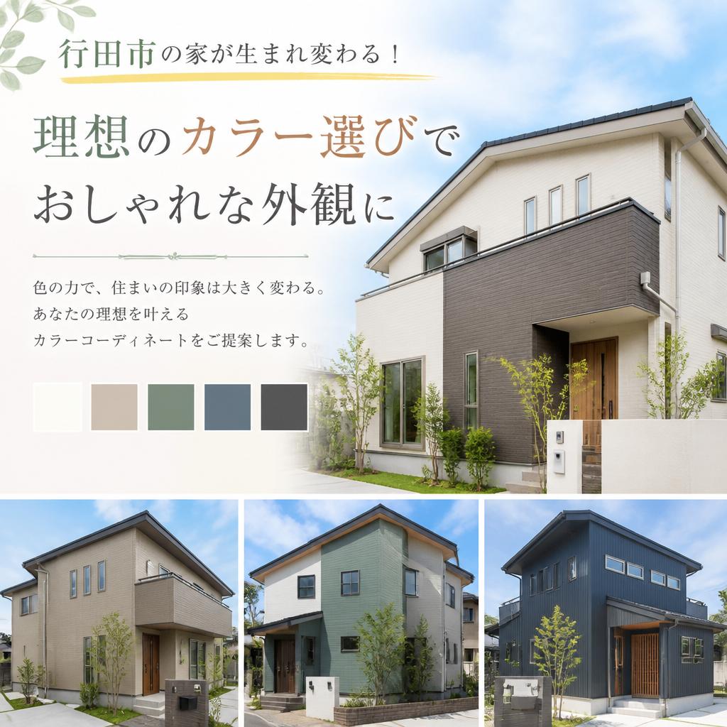 行田市の家が生まれ変わる！理想のカラー選びでおしゃれな外観に
