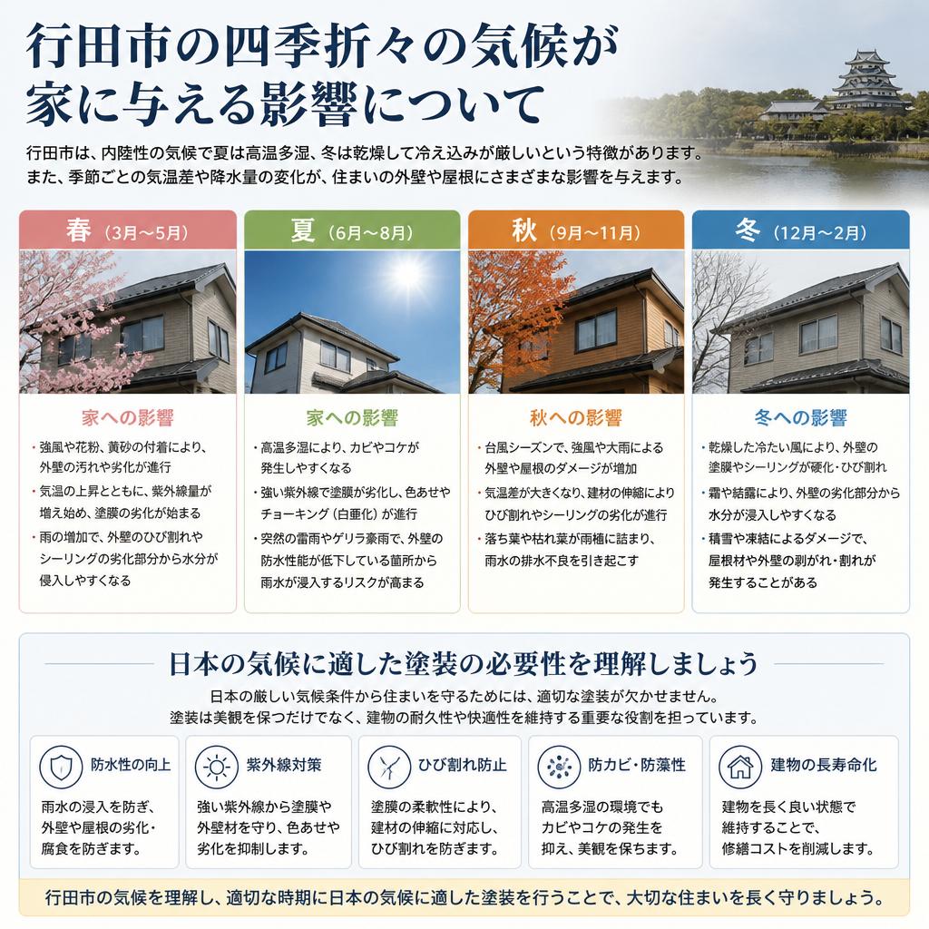 行田市の気候と影響