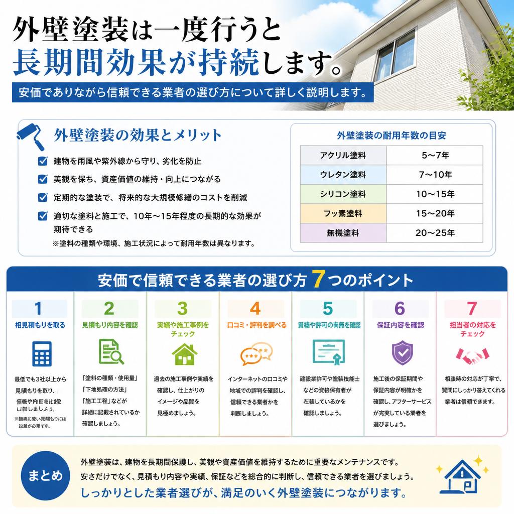 選ばれる理由：安くて信頼できる業者