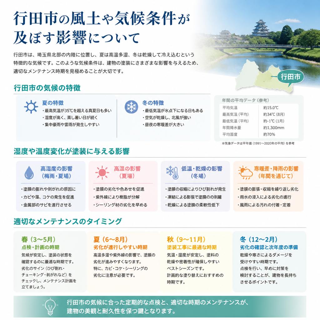 2. 行田市特有の気候がもたらす影響
