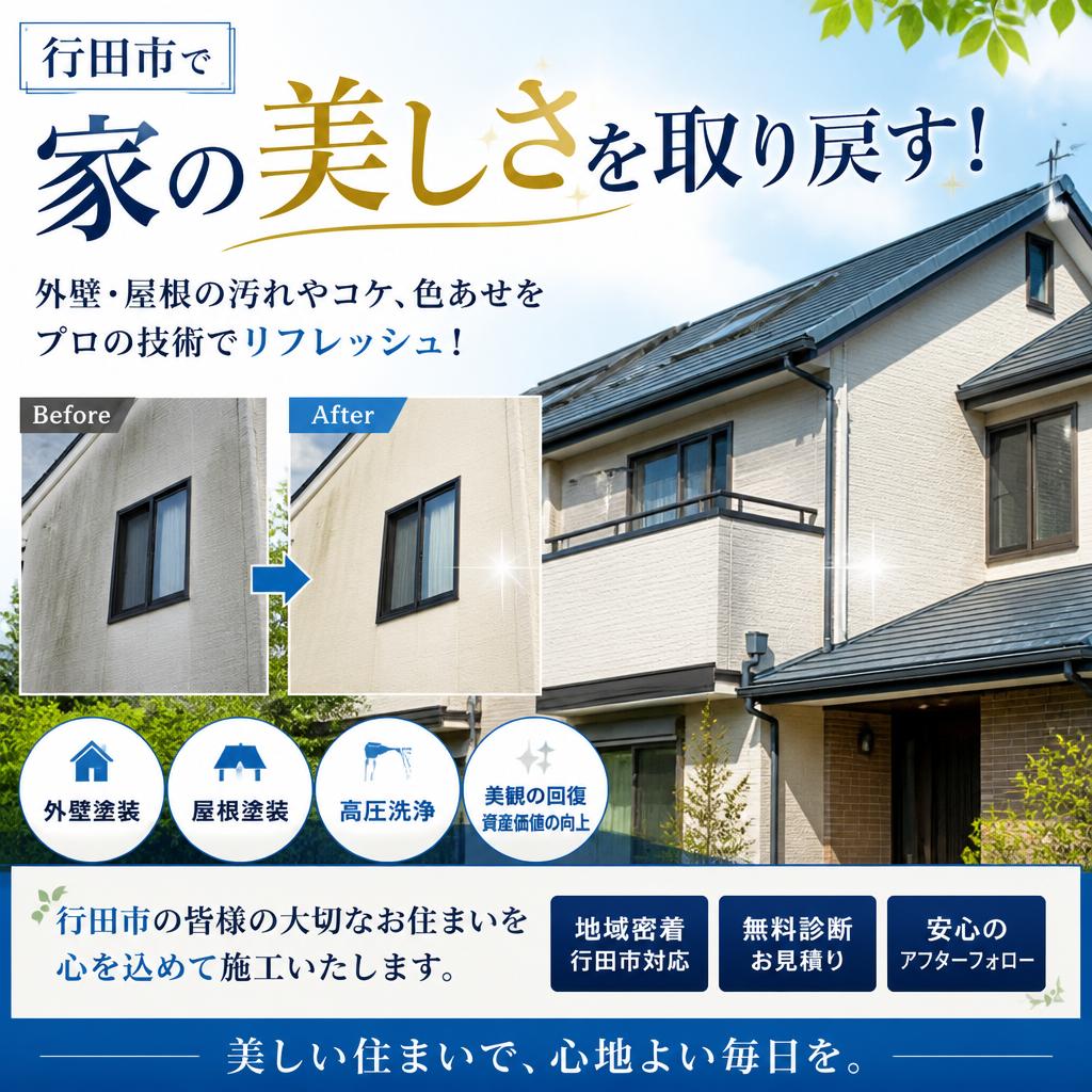 行田市で家の美しさを取り戻す！